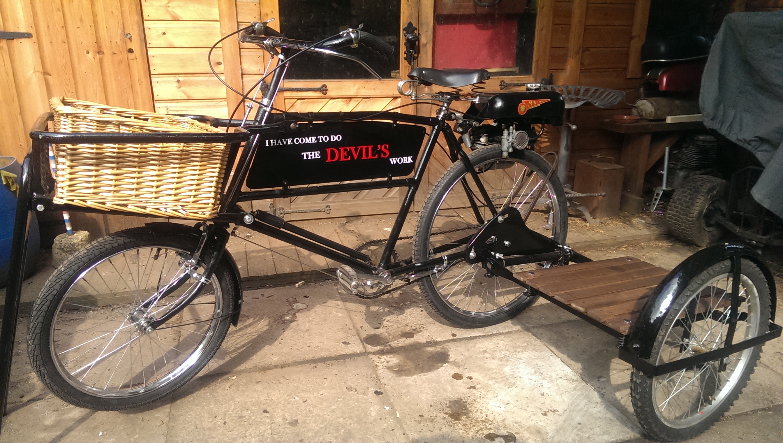 Vintage bicycle shop sidecar for sale